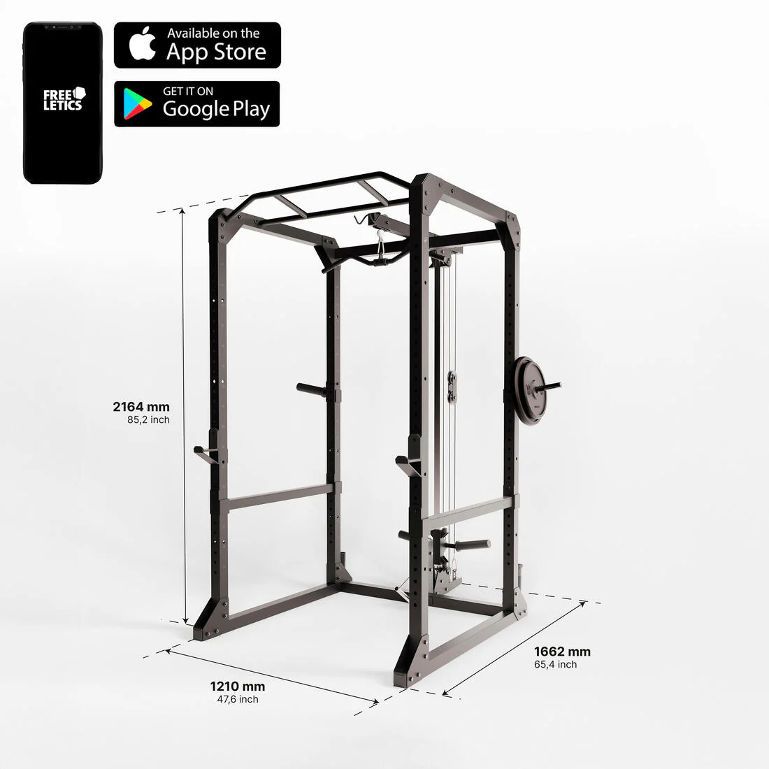 Cage de musculation polyvalente, Power rack 900 - Image 2