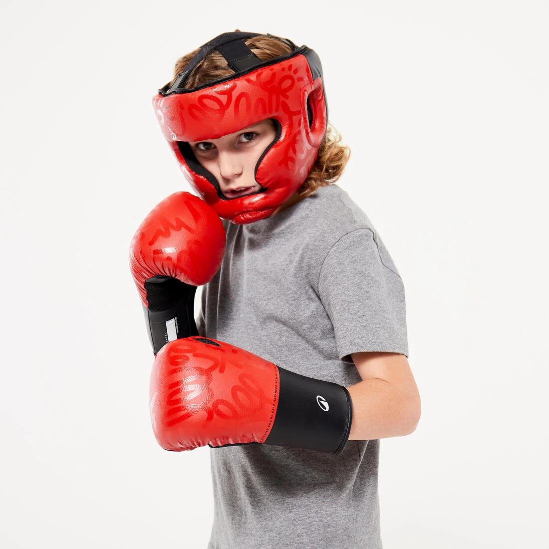 Casque de boxe intégral enfant -rouge - Image 4