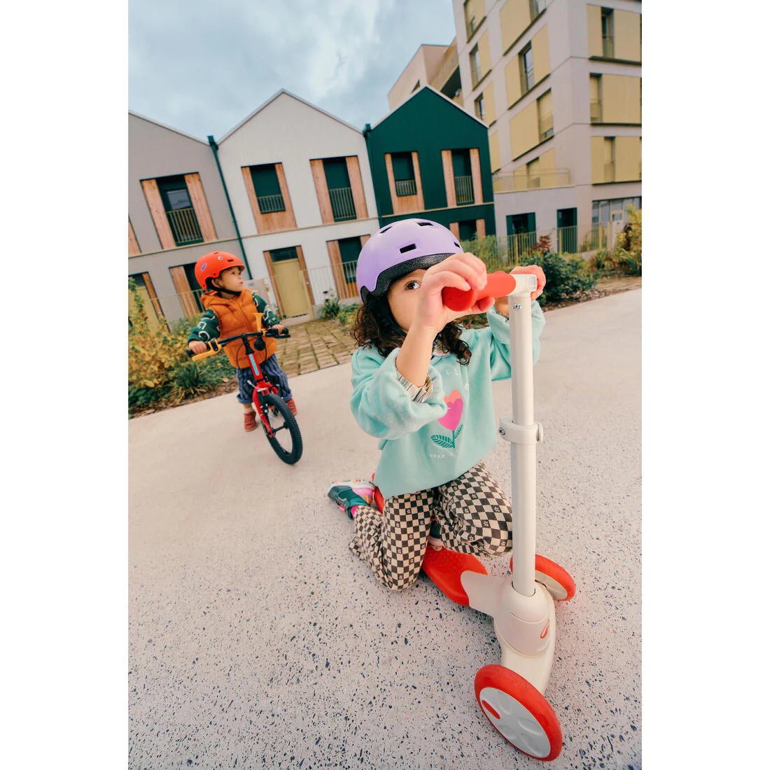 Casque enfant roller skateboard trottinette B100 - Image 51