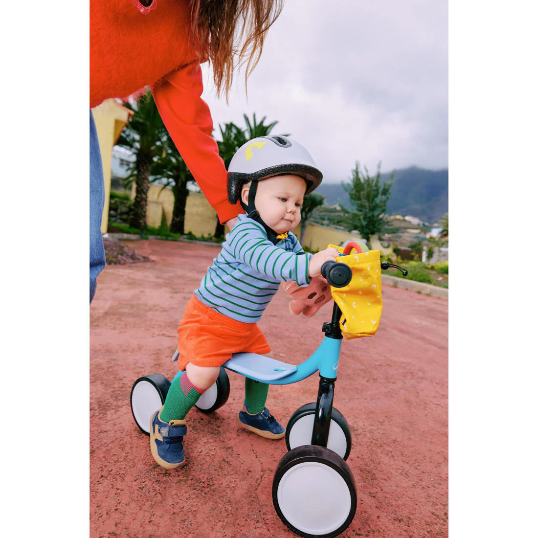 Casque velo bebe et enfant 44-55 cm, play 100 gris - Image 15