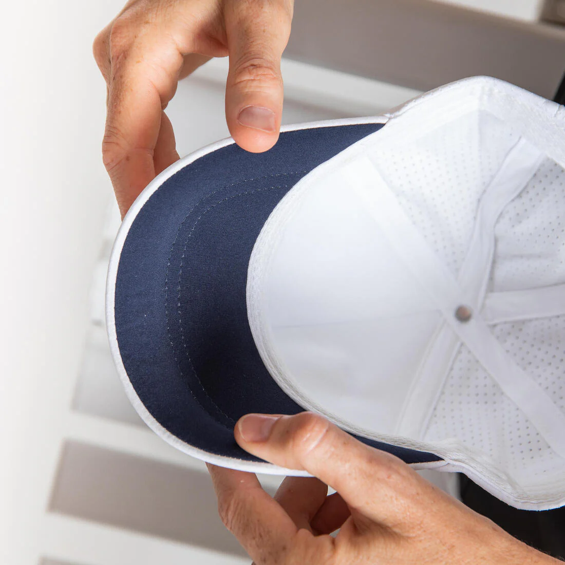 CASQUETTE  DE SPORT ARTENGO TC 900 BLANC MARINE T56 - Image 7