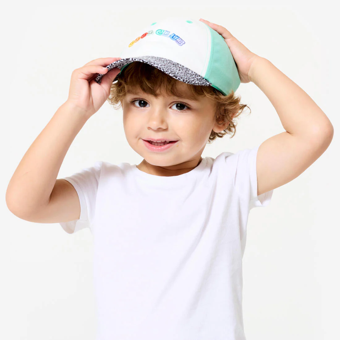 Casquette multisport ajustable bébé mixte, Rose blanc terracotta - Image 10