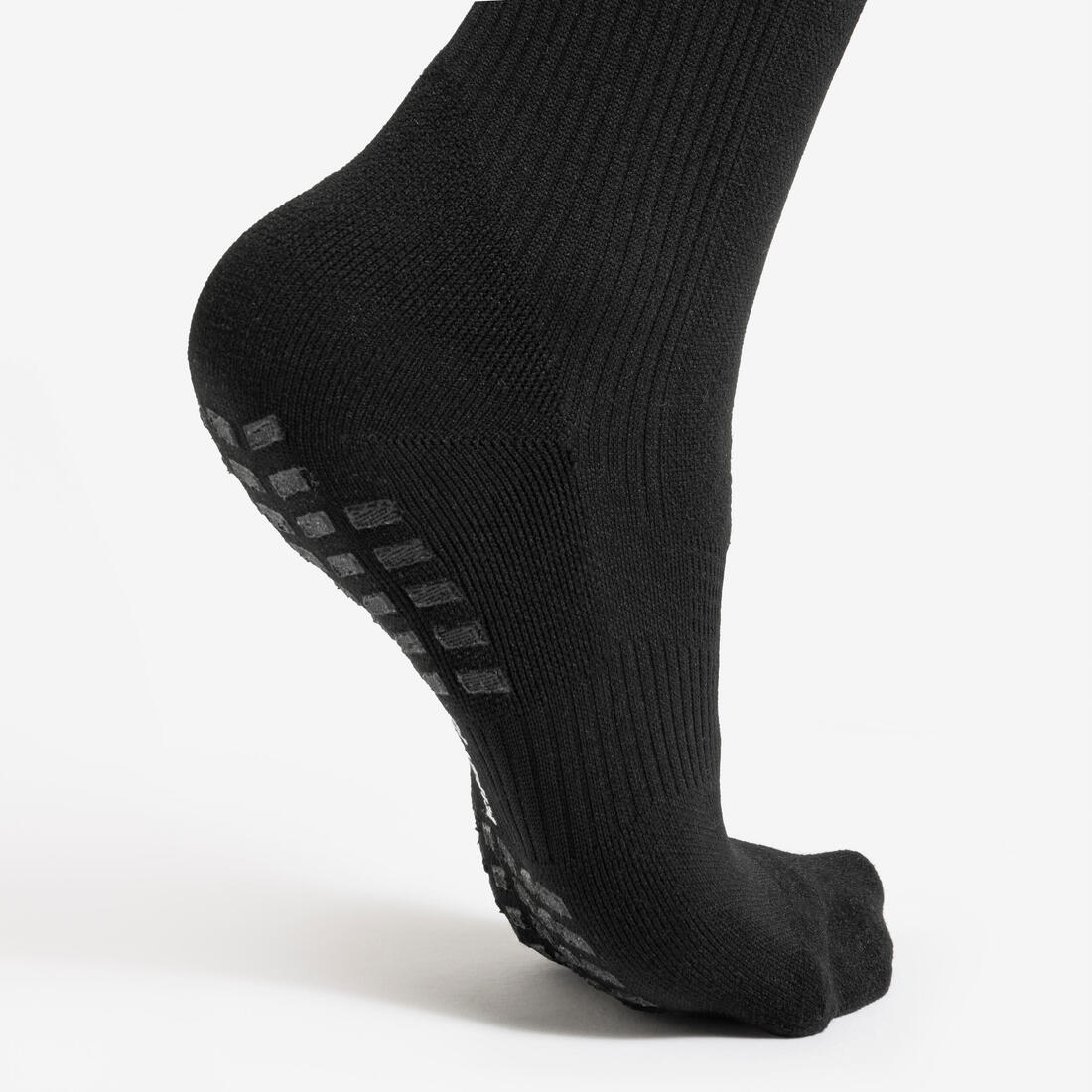 CHAUSSETTES DE FOOTBALL ADULTE MONTANTES ET ADHERENTES VIRALTO II NOIRE - Image 2