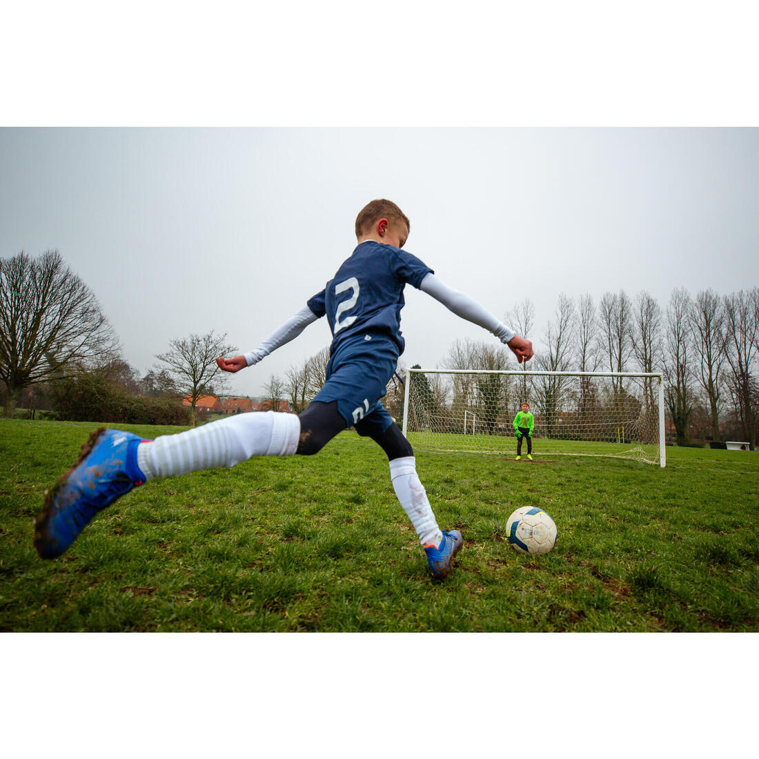 Chaussettes de football rayée enfant viralto club jr marine - Image 27