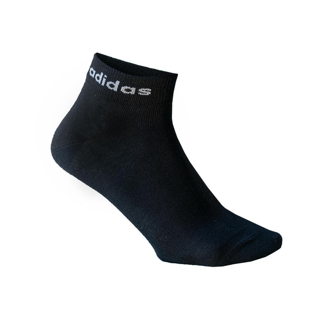 Chaussettes de sport adidas mi-hautes noir blanc gris lot de 3 - Image 3