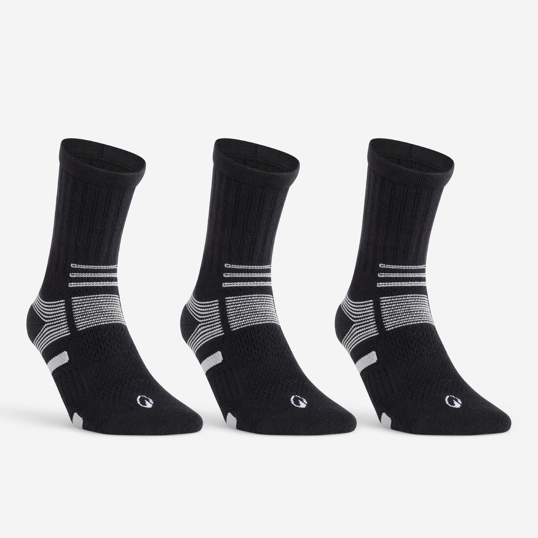 CHAUSSETTES DE SPORT HAUTES ARTENGO RS 560 LOT DE 3 - Image 2