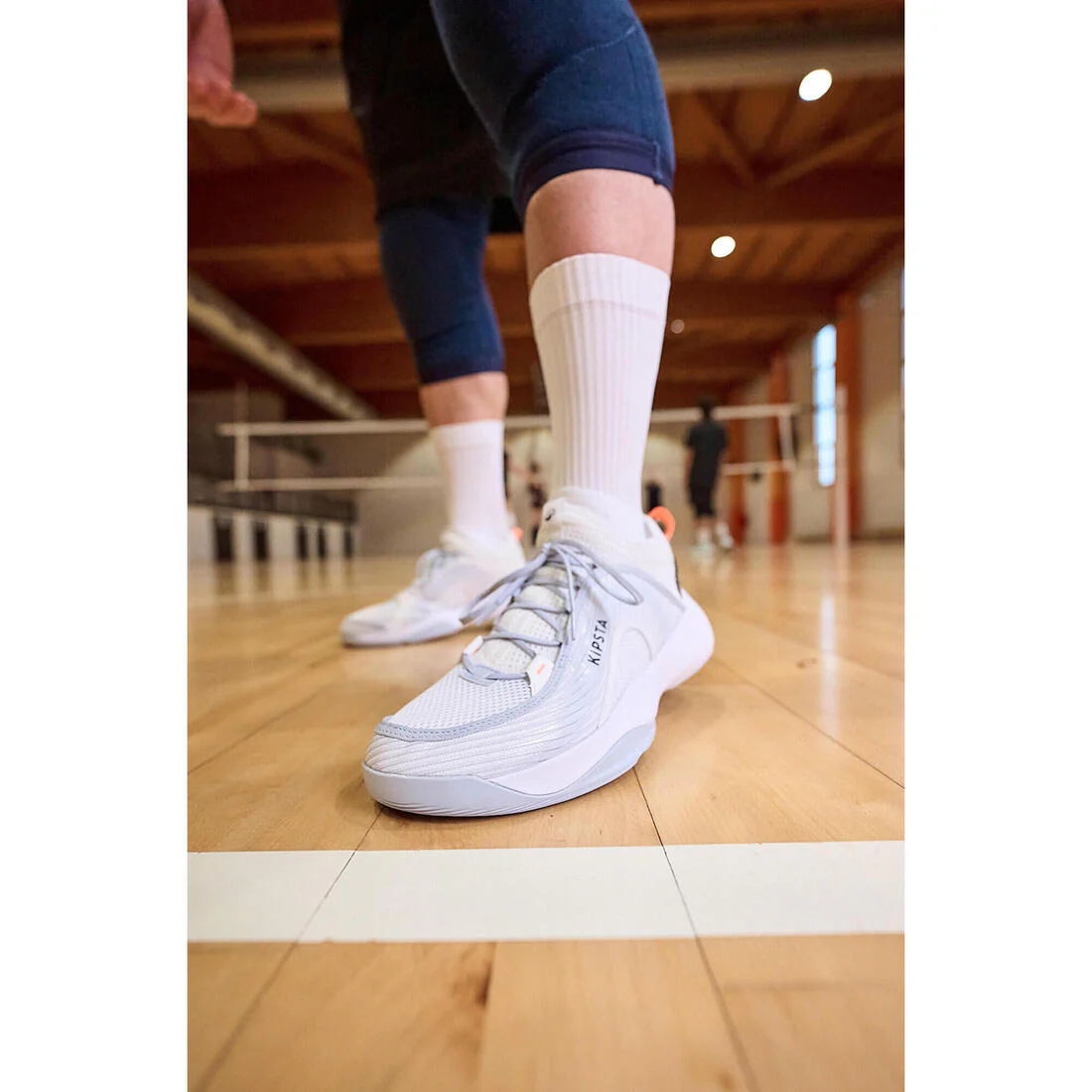 Chaussettes de volley-ball VSK500 Mid blanches - Image 11