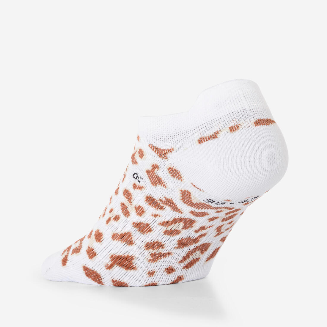 Chaussettes invisibles de fitness x3 femme, vert marron et - Image 10