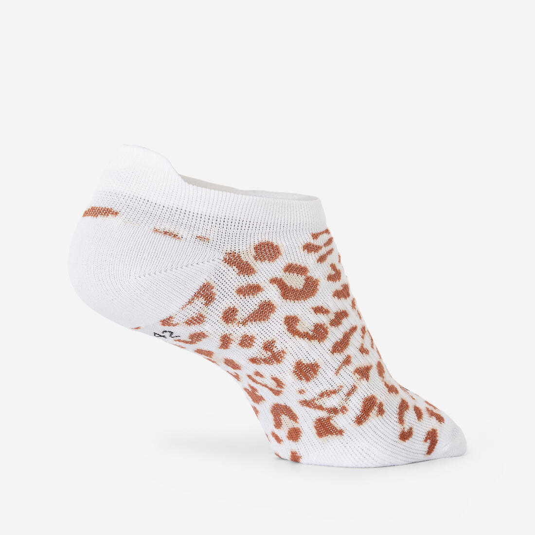 Chaussettes invisibles de fitness x3 femme, vert marron et - Image 7