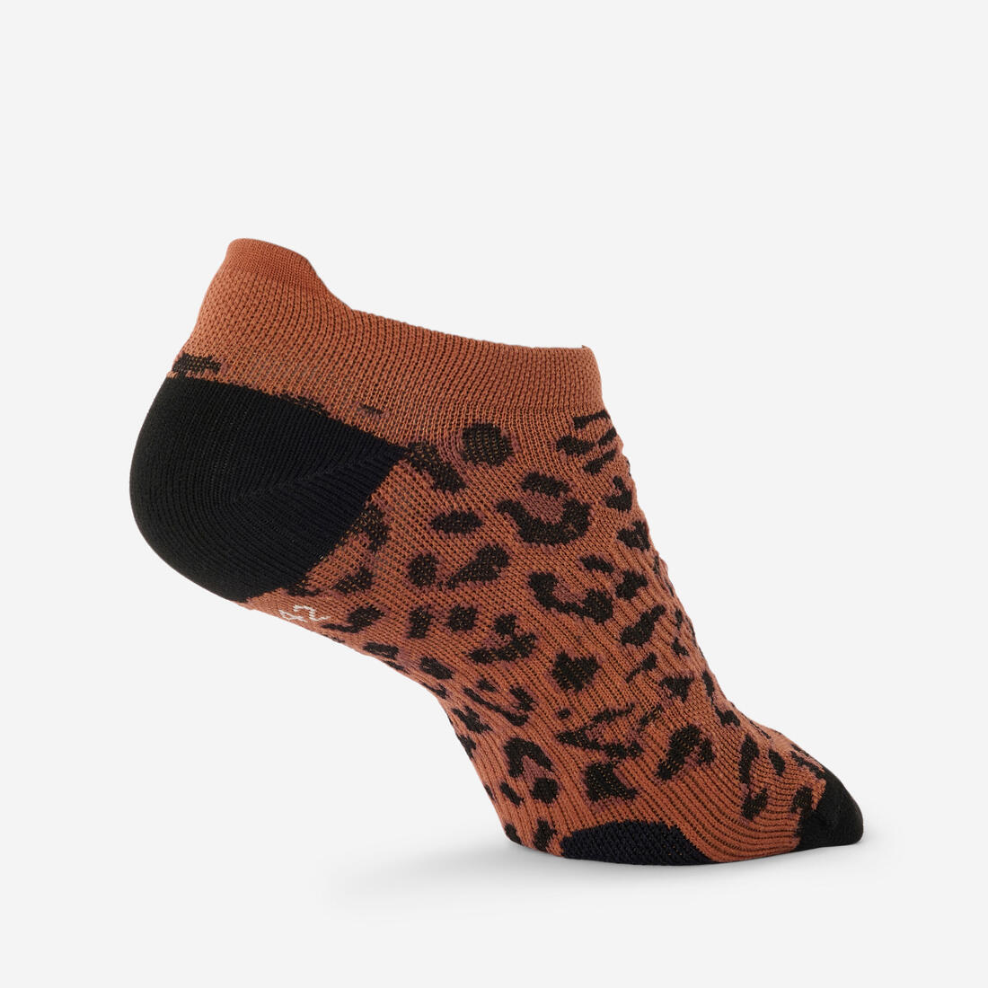 Chaussettes invisibles de fitness x3 femme, vert marron et - Image 8