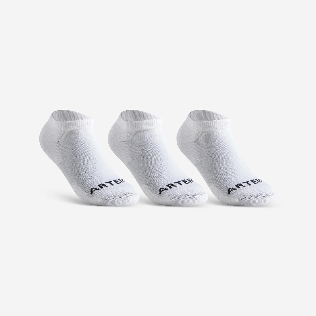 CHAUSSETTES SPORTS DE RAQUETTES BASSES ENFANT ARTENGO RS 100 LOT DE 3