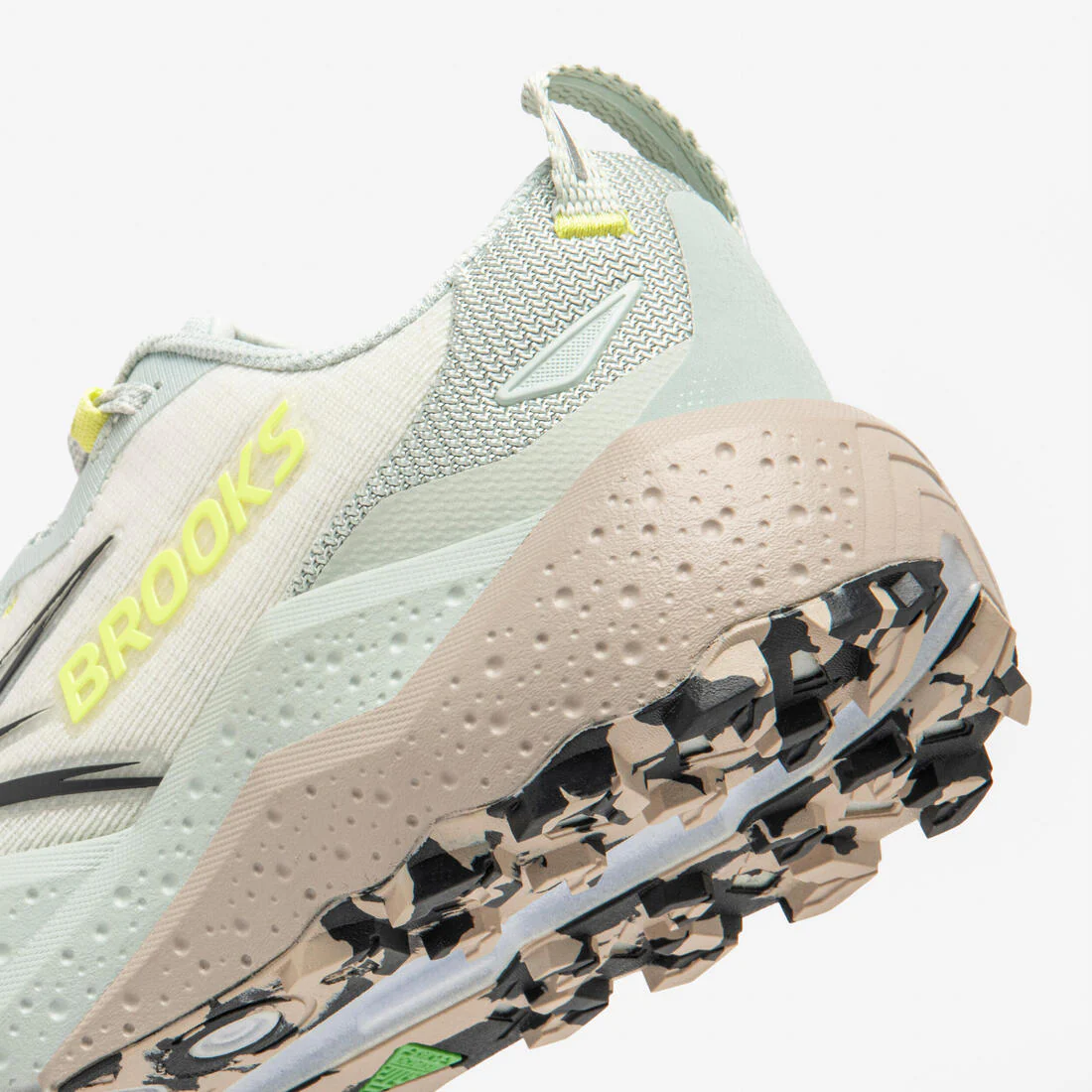 Chaussures de running trail femme, Brooks caldera 8, blanc et bleu - Image 6