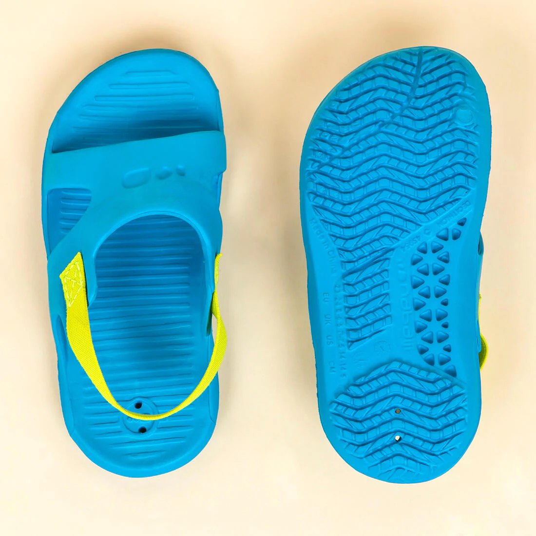 Chaussure sandale piscine enfant slap 100 basic menthe - Image 5