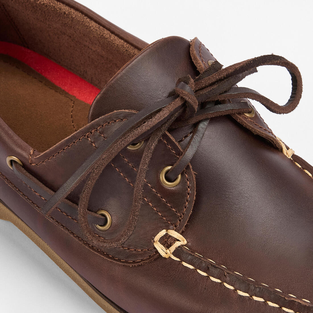 Chaussures bateau cuir Sailing 500 - Image 3