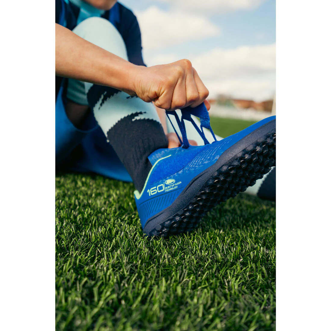 CHAUSSURES DE FOOTBALL ENFANT A SCRATCH 160 EASY TURF - Image 31