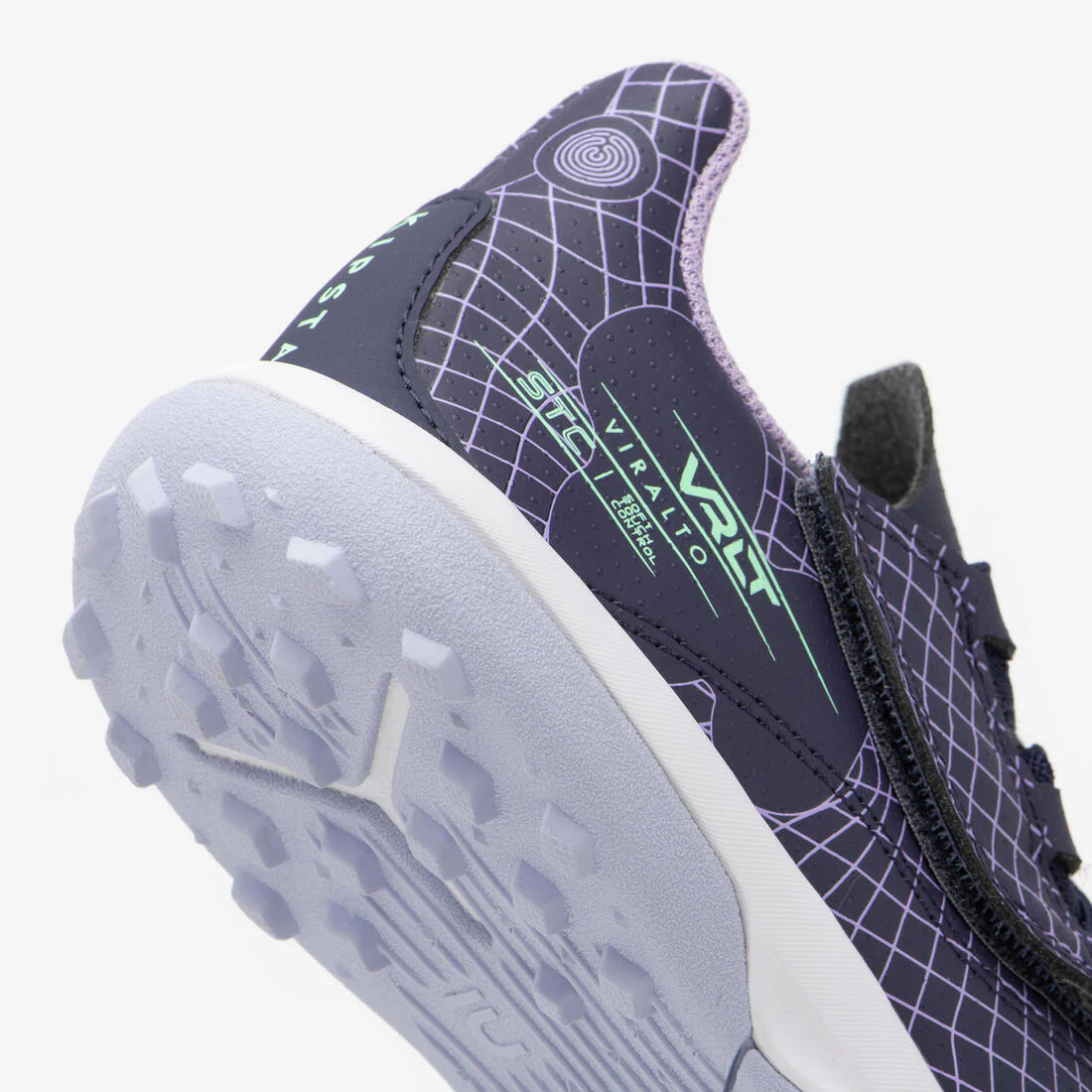 CHAUSSURES DE FOOTBALL ENFANT A SCRATCH VIRALTO I  EASY TURF TF NEBULA - Image 8