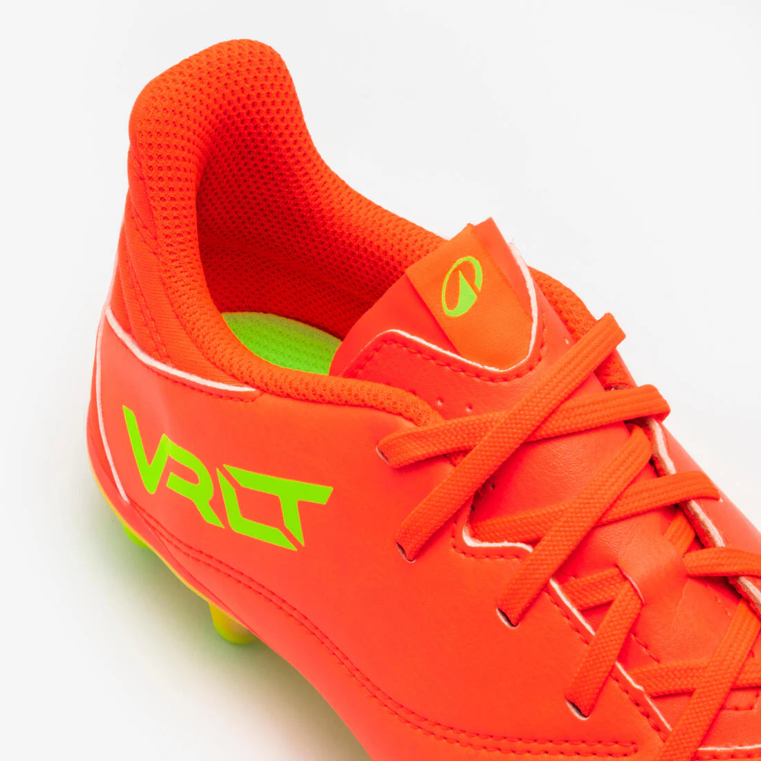 CHAUSSURES DE FOOTBALL ENFANT EN CUIR ET A LACETS VIRALTO II FG ACID RED - Image 5