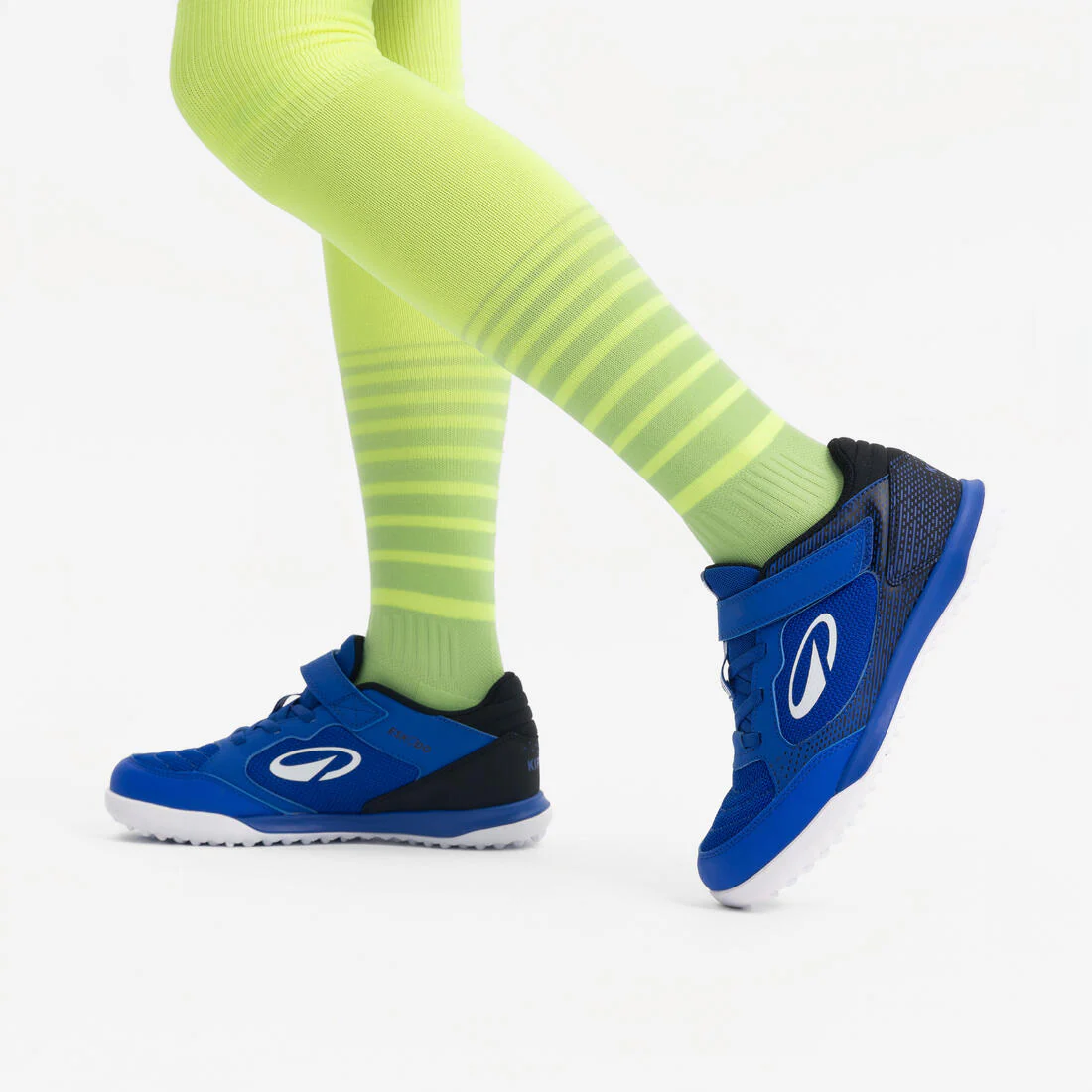 Chaussures de football sans lacet enfant, Eskudo Club Turf Easy bleu et - Image 14