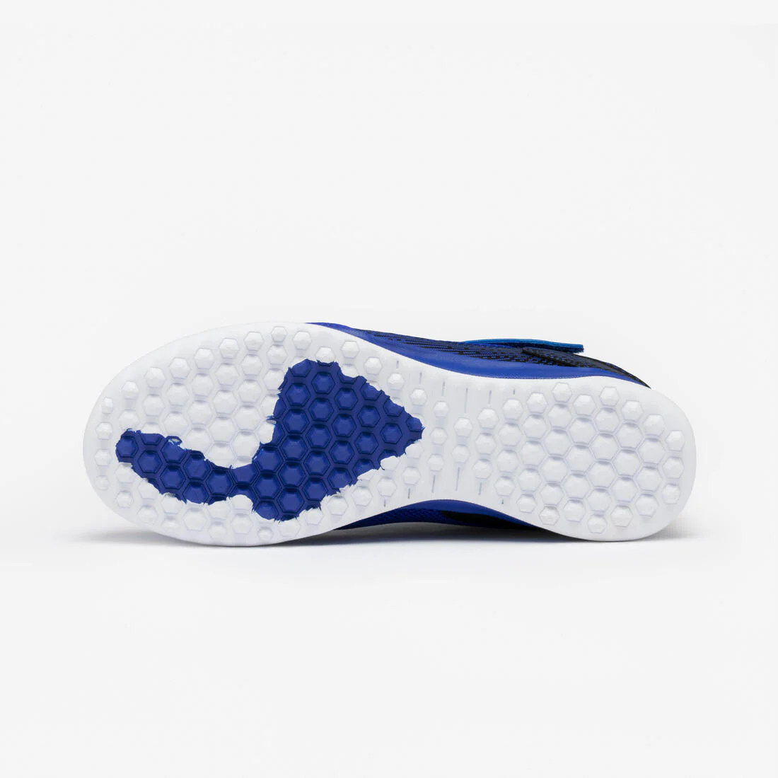 Chaussures de football sans lacet enfant, Eskudo Club Turf Easy bleu et - Image 5