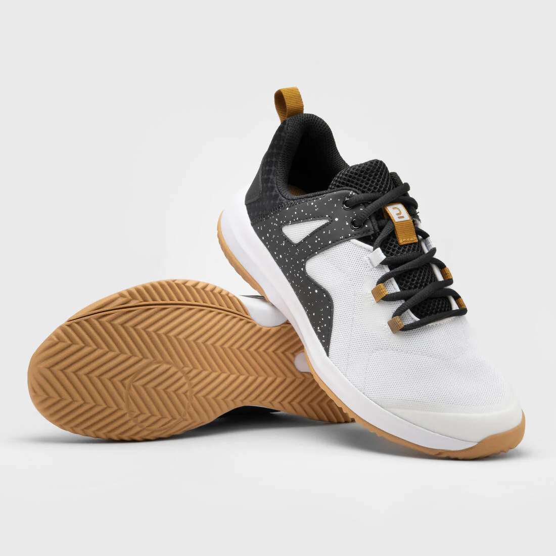 Chaussures de Handball H300 BLANC NOIR - Image 3