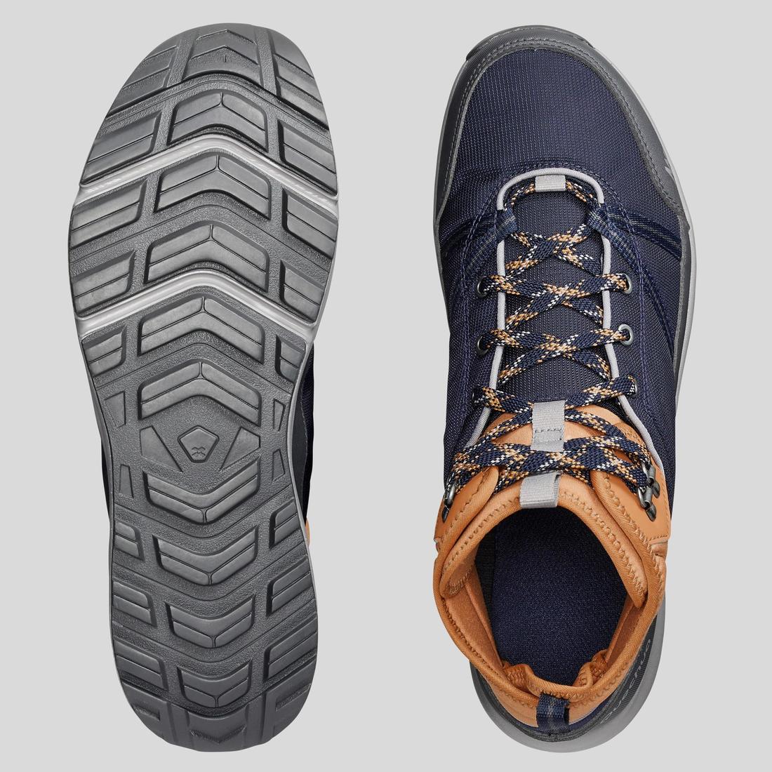 Chaussures de randonnée mid imperméables homme, NH100 WP bleu - Image 5