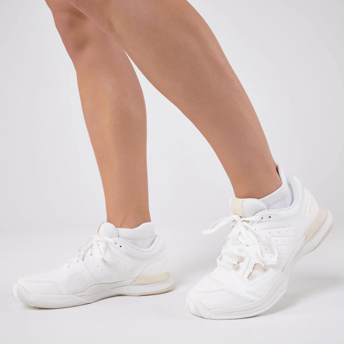CHAUSSURES DE TENNIS FEMME TERRE BATTUE TS500 BLANCHE MAGNOLIA - Image 7