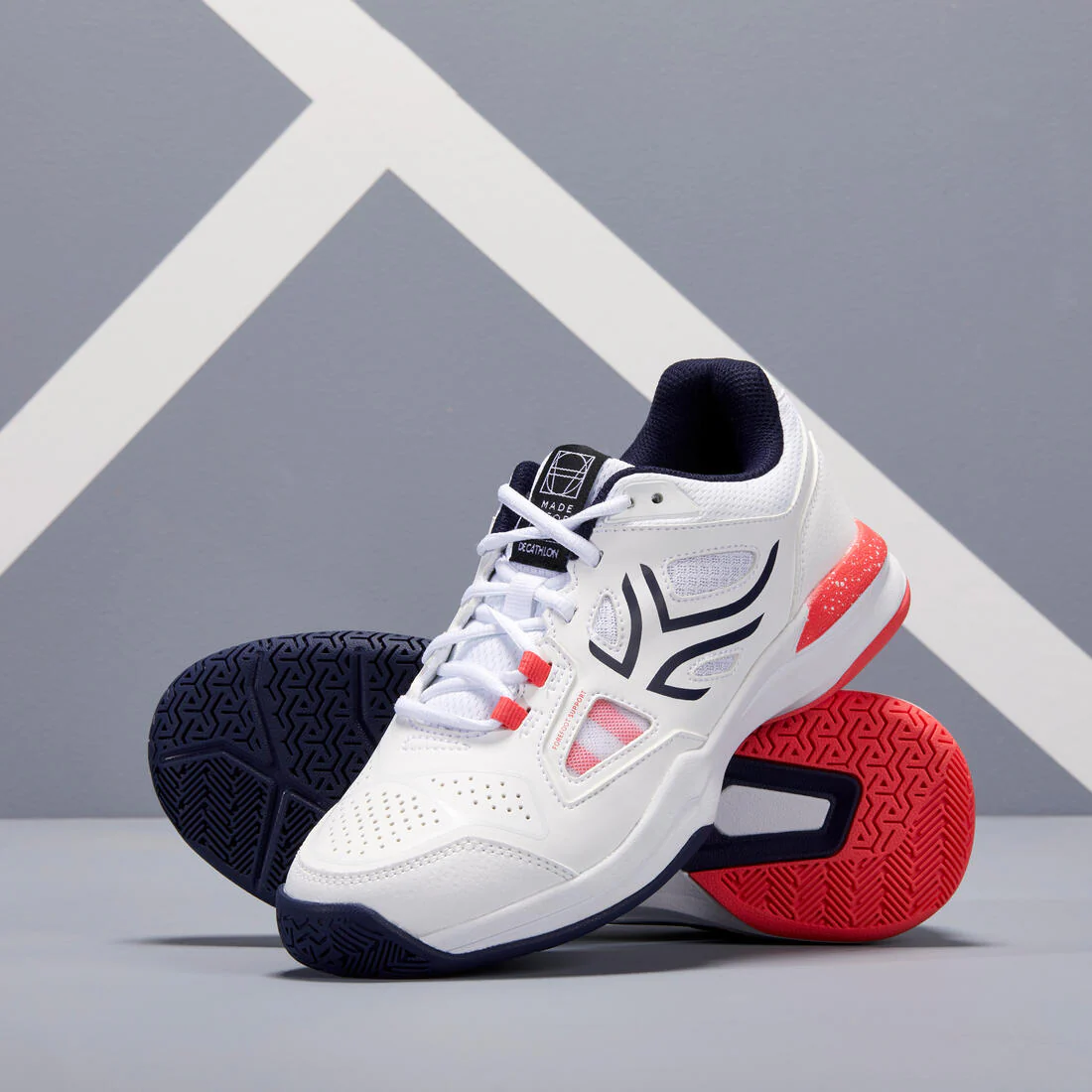 CHAUSSURES DE TENNIS  FEMME TS500 MARINE - Image 7