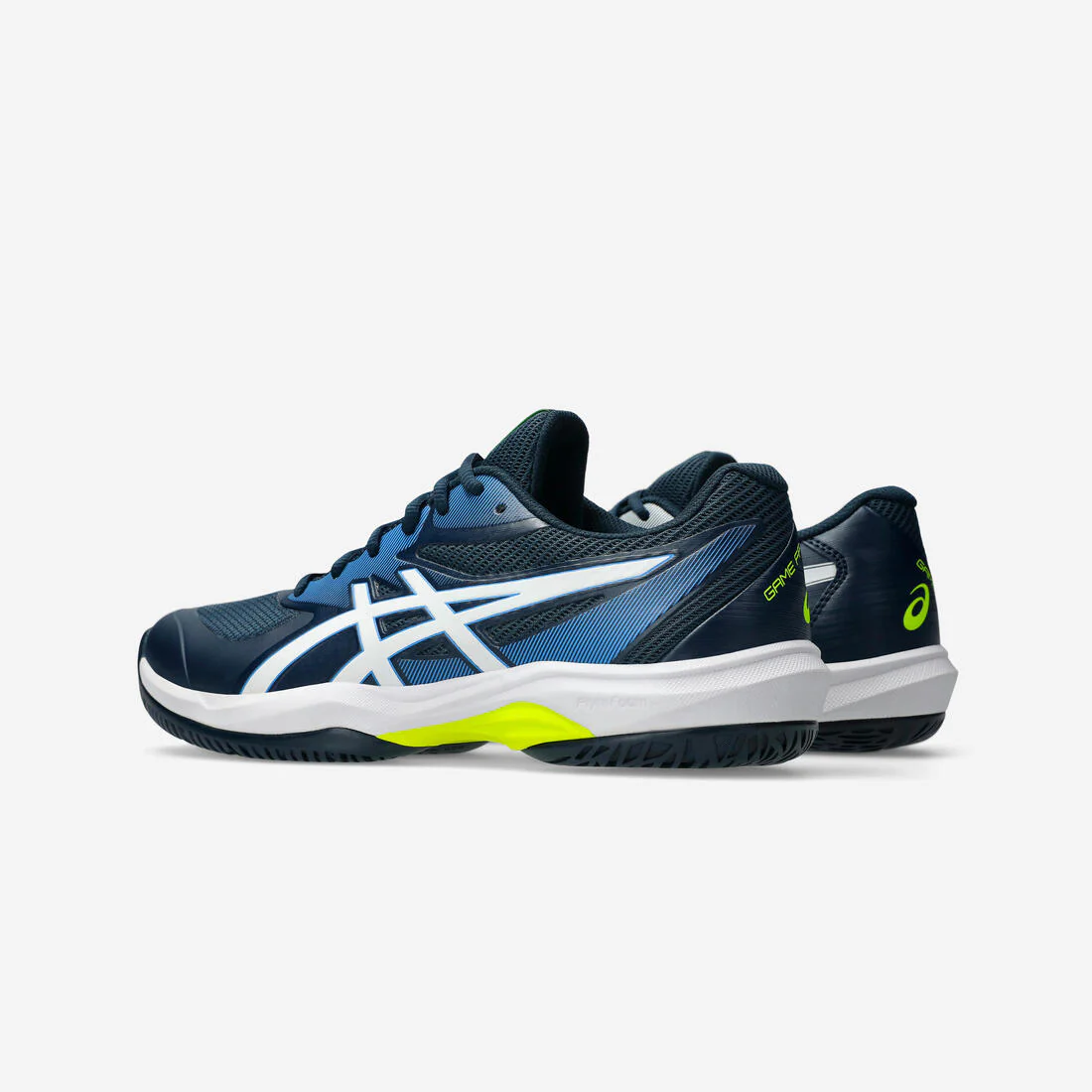 Chaussures de tennis homme Multicourt - Asics Game FF bleu blanc jaune - Image 7