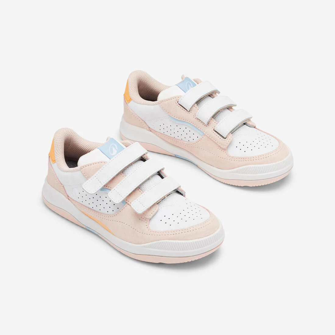 Chaussures de sport à scratch en cuir enfant, Playventure City noir et - Image 4