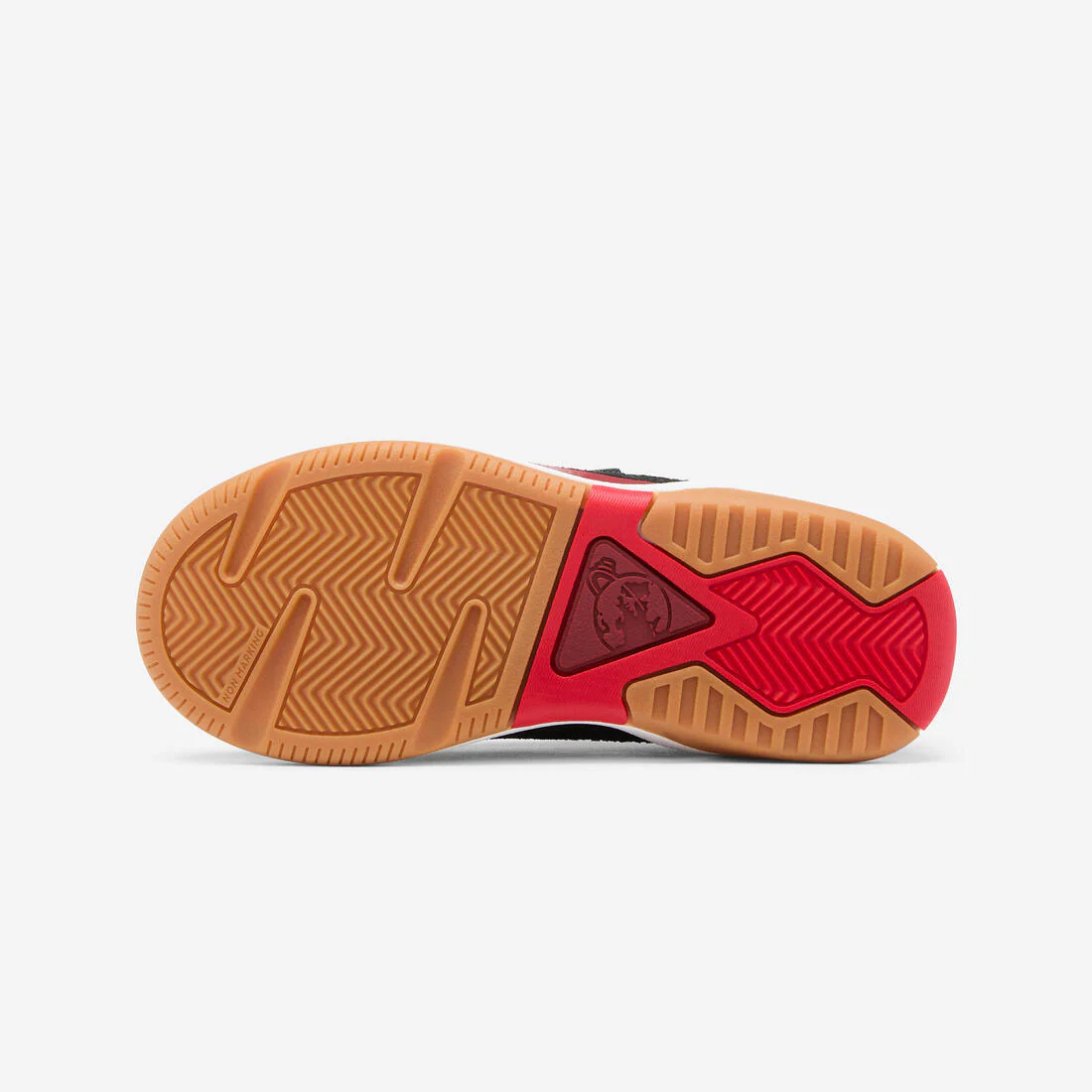 Chaussures de sport à scratch en cuir enfant, Playventure City noir et - Image 8