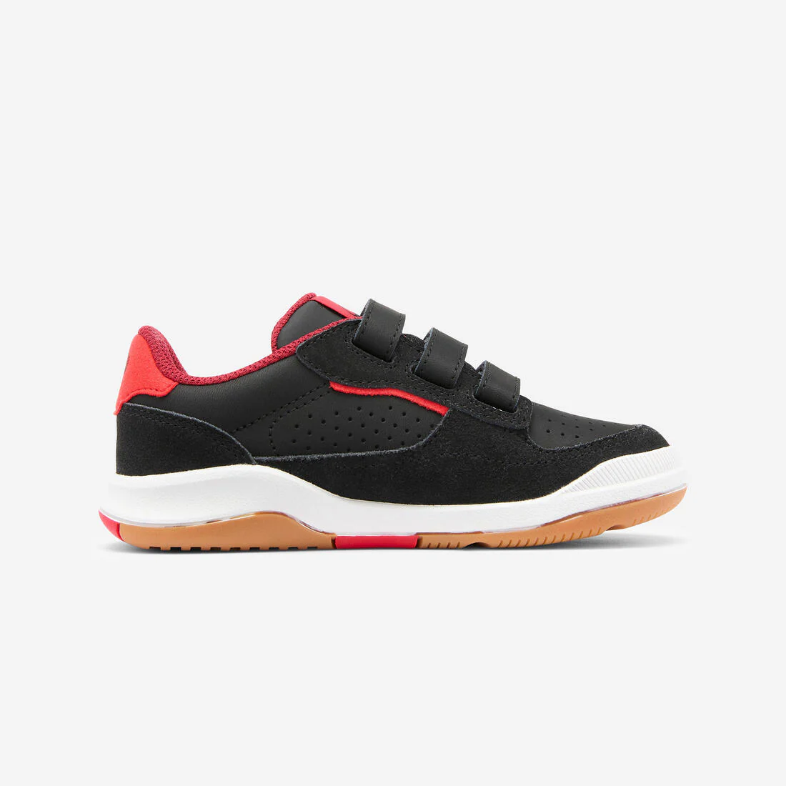 Chaussures de sport à scratch en cuir enfant, Playventure City noir et - Image 9