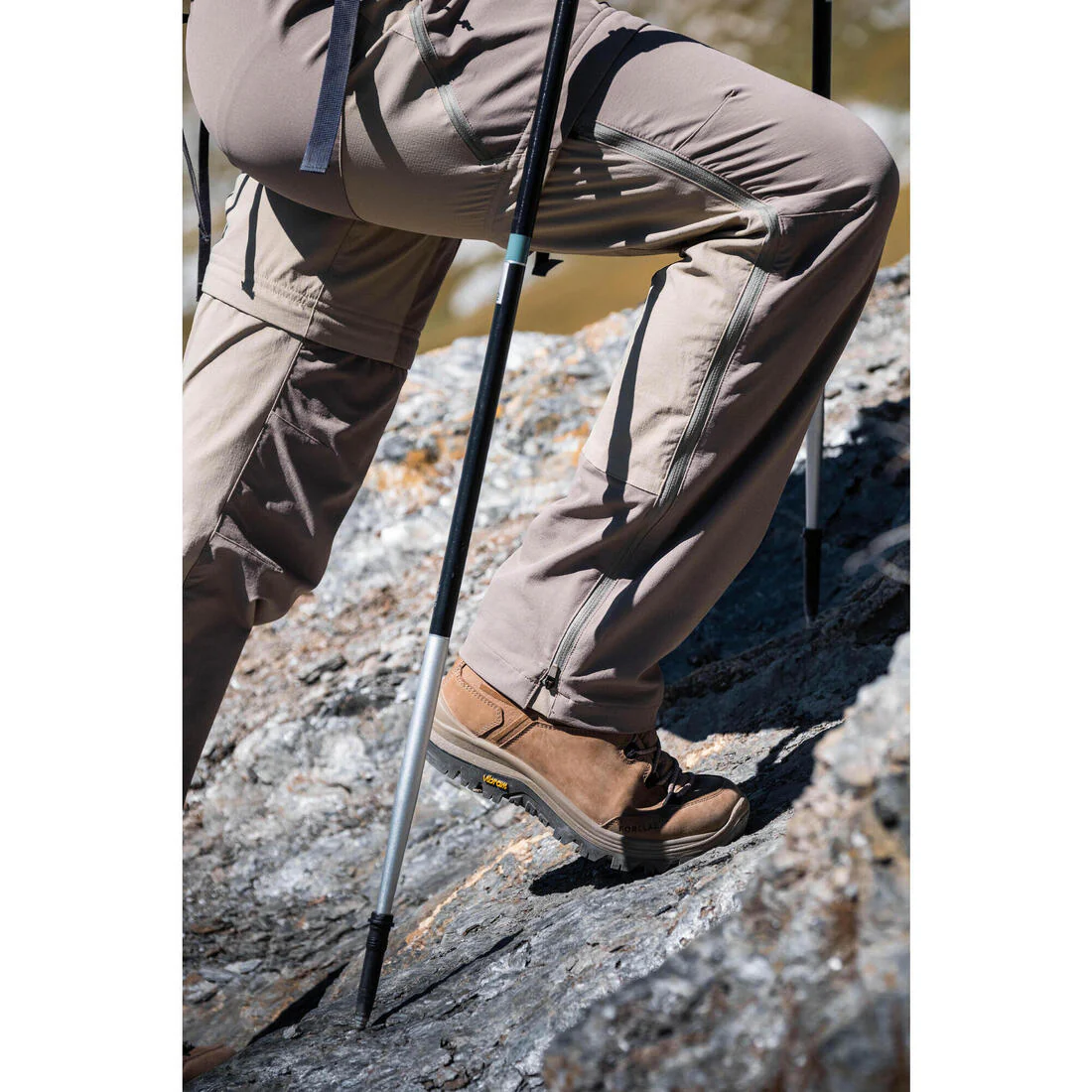 CHAUSSURES TREKKING CUIR IMPERMÉABLES - VIBRAM - MT500 LEATHER - FEMME HAUTE - Image 9
