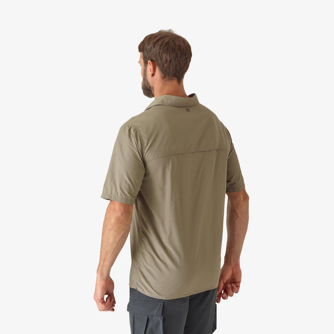 Chemise legere manches courtes 100 verte - Image 2