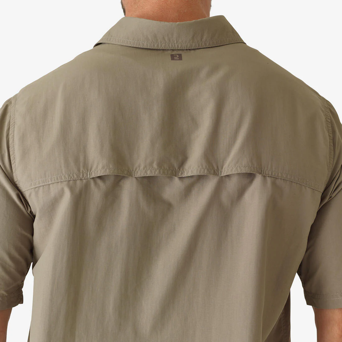 Chemise legere manches courtes 100 verte - Image 4