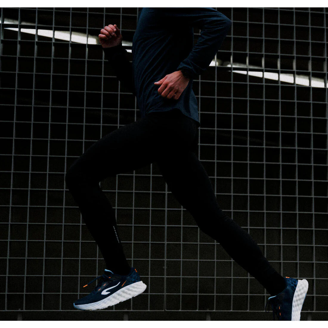 Collant chaud de running Homme - KIPRUN Run 100 Warm Noir - Image 12