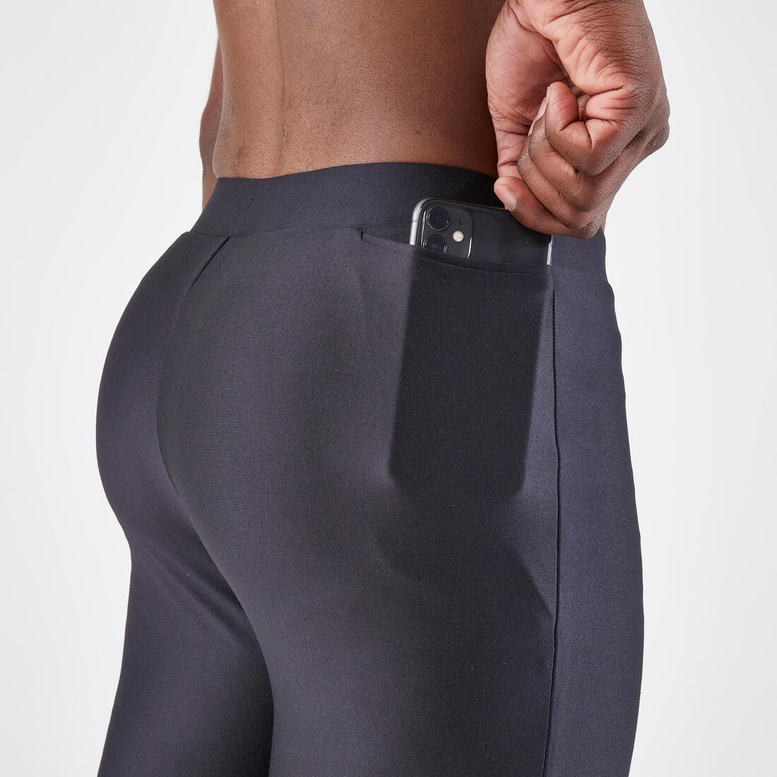 Collant de running respirant homme - kiprun run 100 dry noir - Image 4
