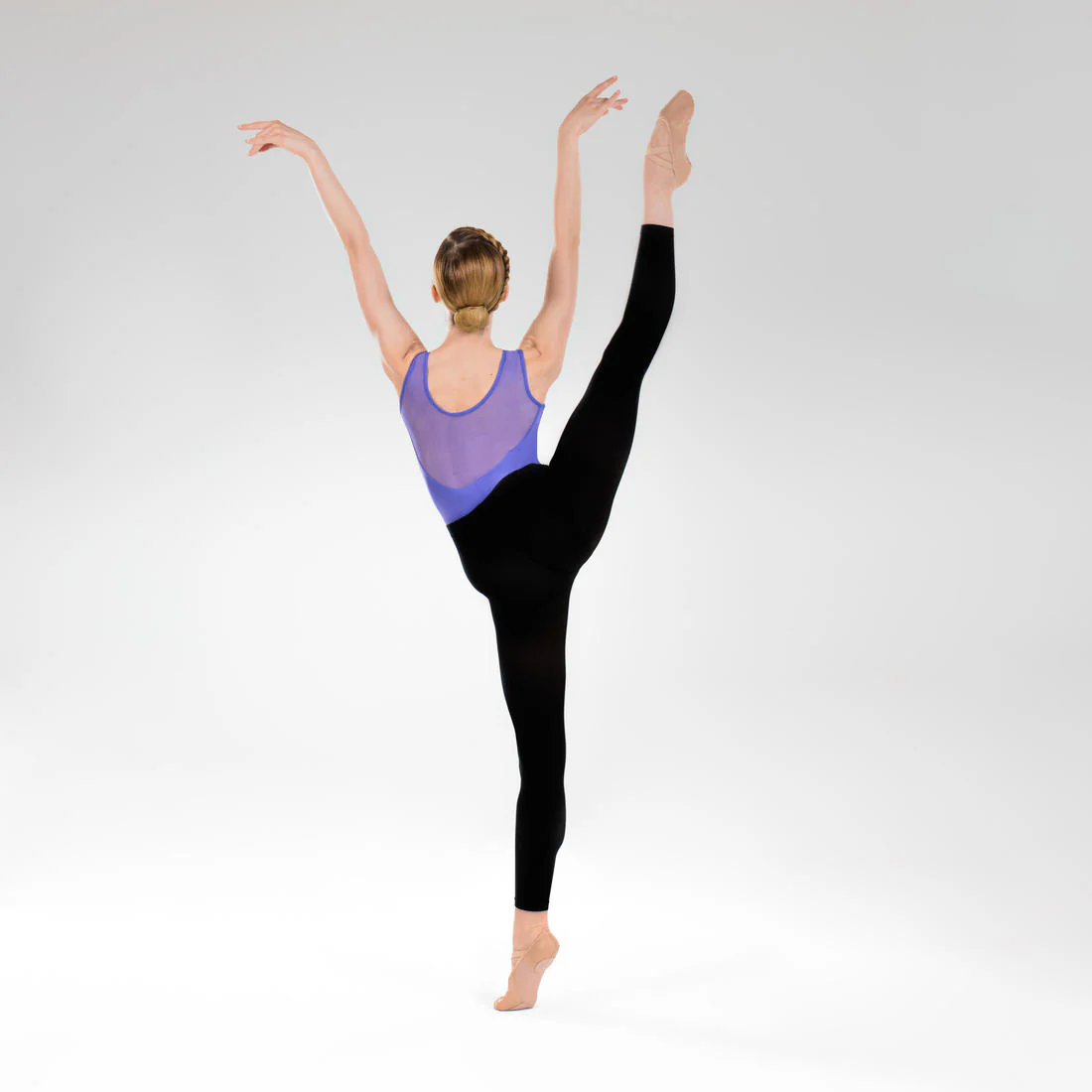 Collants de danse classique et moderne sans pieds noirs fille - Image 24