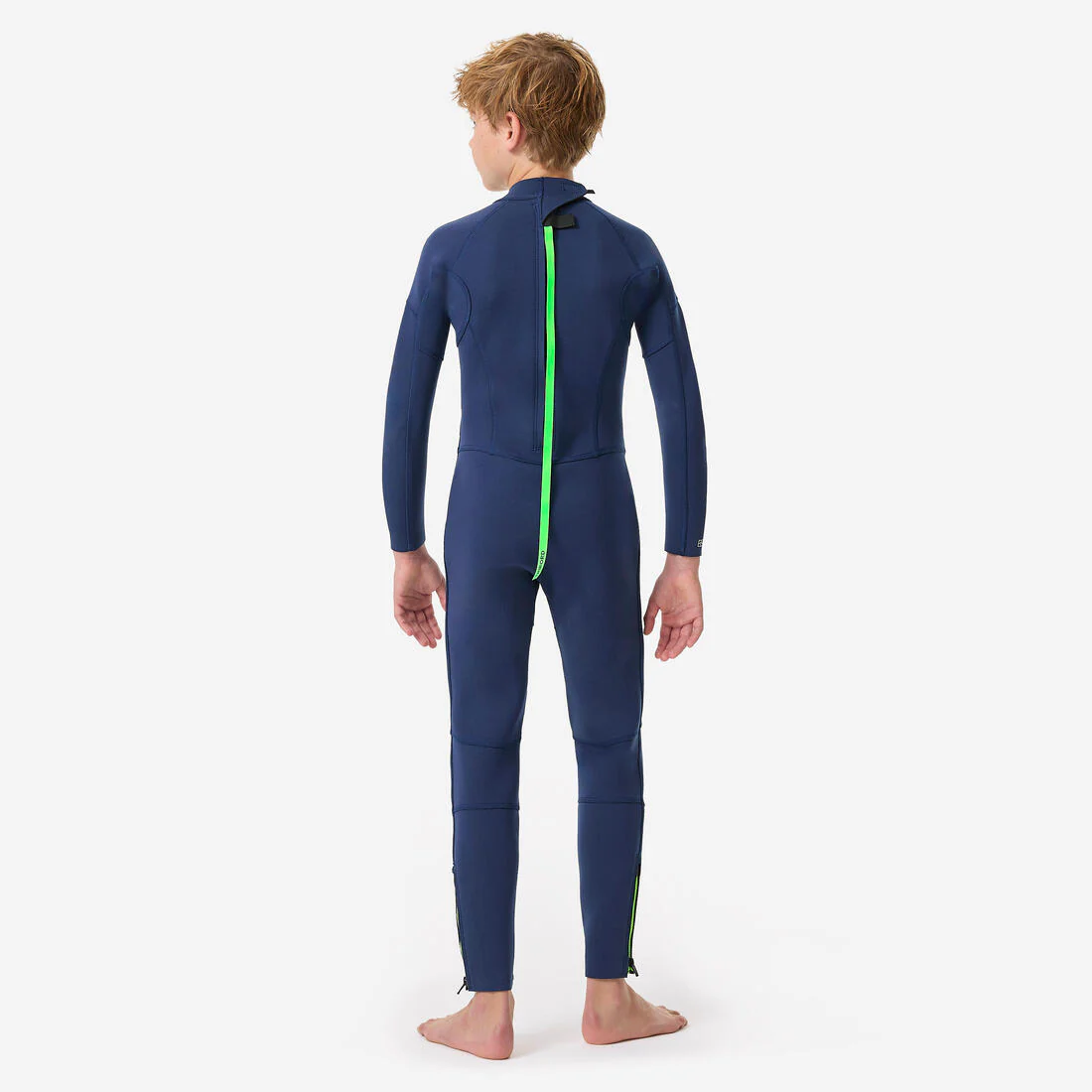 Combinaison intégrale surf caoutchouc naturel 2/2 mm yulex enfant, 100 bleu - Image 5
