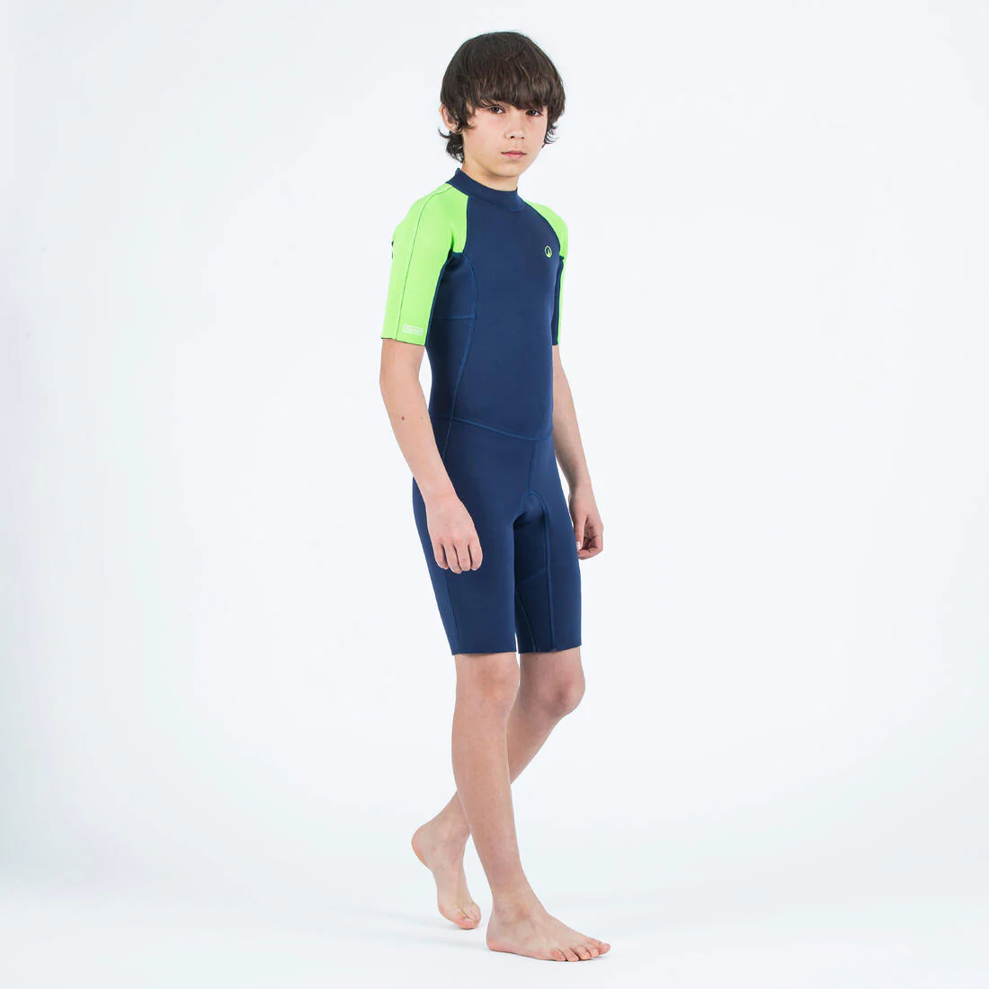 Combinaison shorty surf caoutchouc naturel Yulex 1,5mm enfant, 100 - Image 5