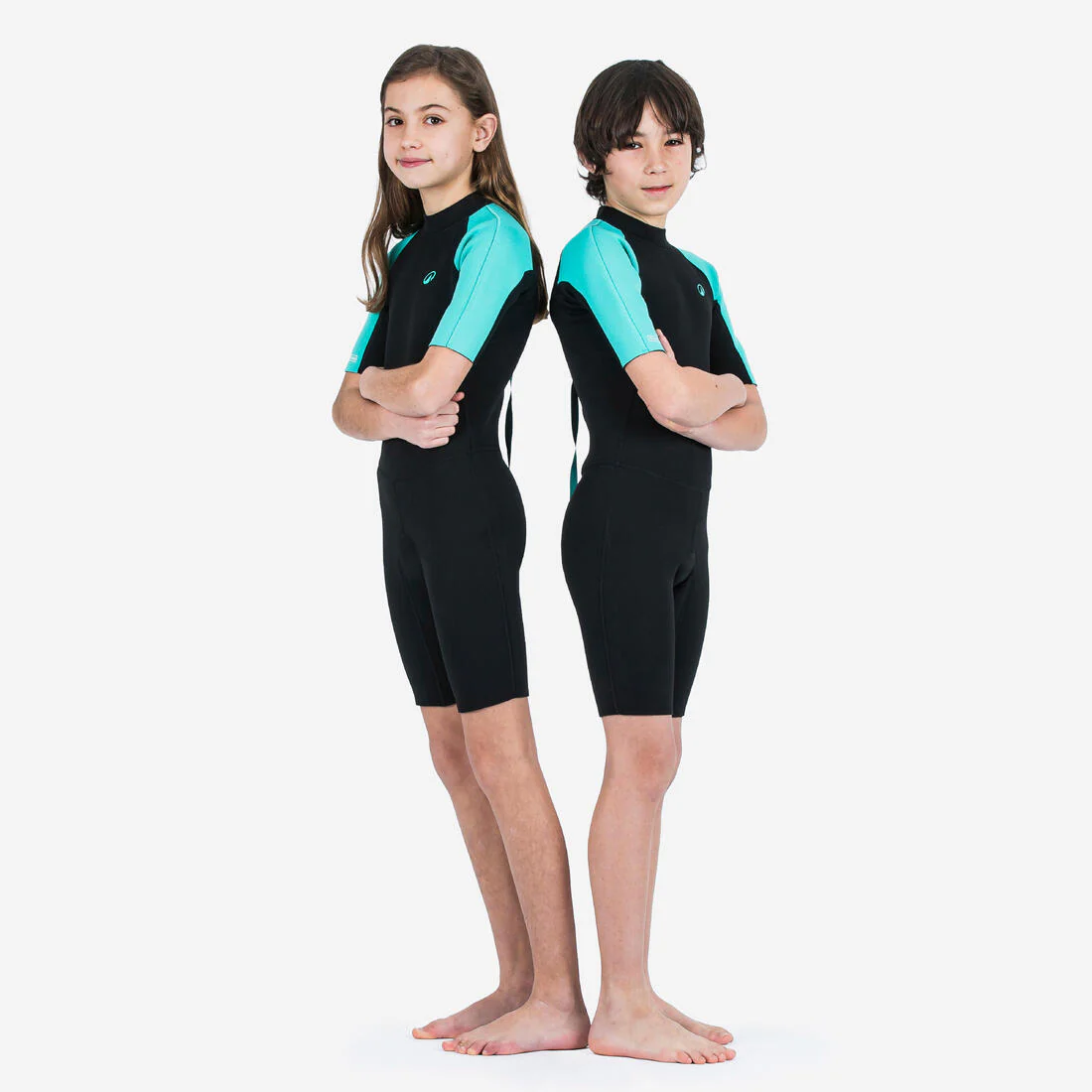 Combinaison shorty surf caoutchouc naturel Yulex 1,5mm enfant, 100 - Image 6