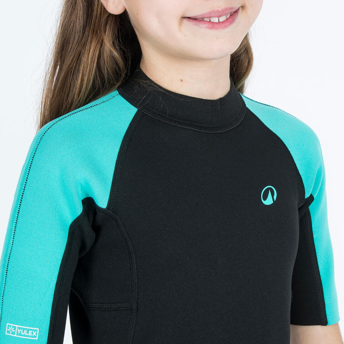 Combinaison shorty surf caoutchouc naturel Yulex 1,5mm enfant, 100 - Image 8