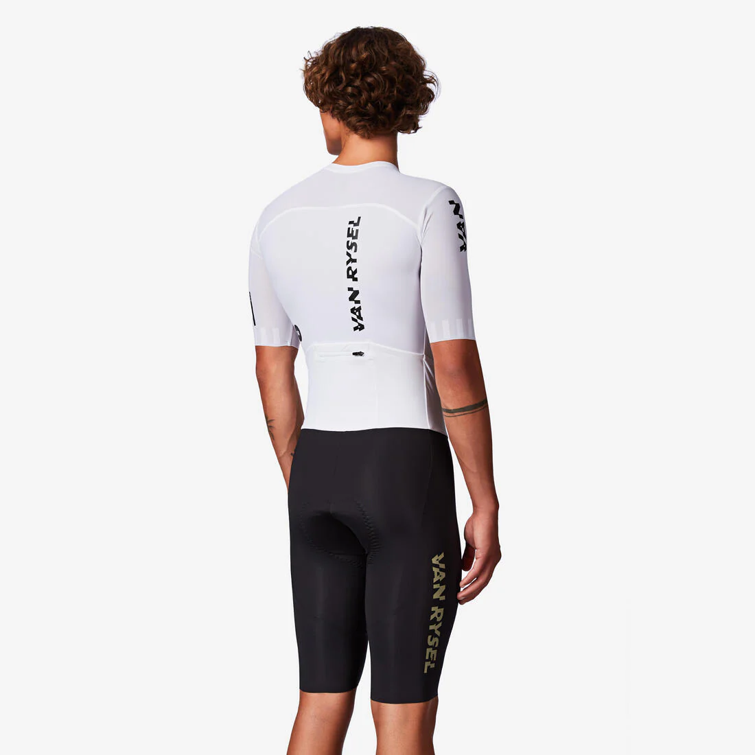 Combinaison vélo route homme été RCR R 2 team blanche - Image 4