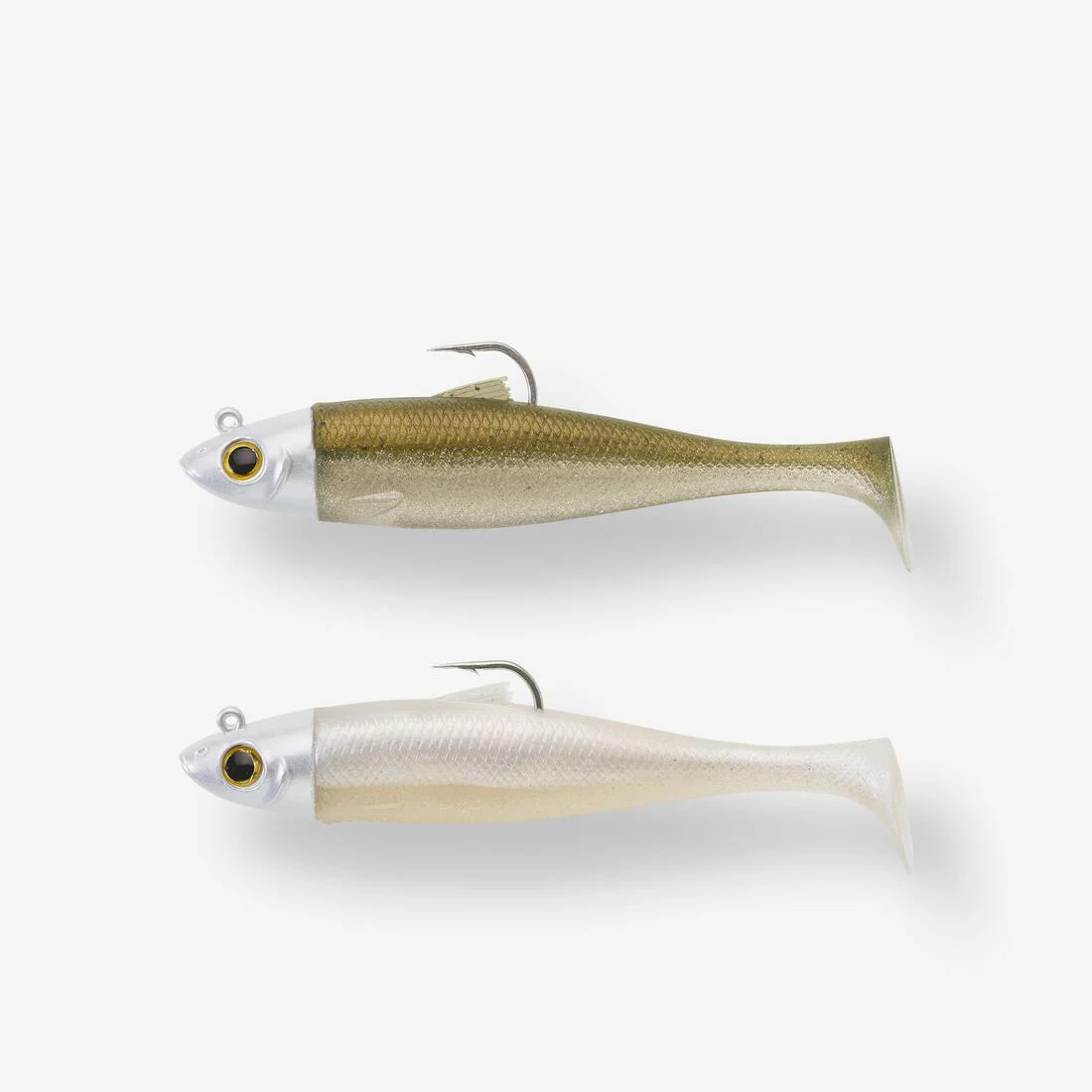 COMBO leurres souples Shad OSARDA 100 Bleu/Vert pailleté - Image 2