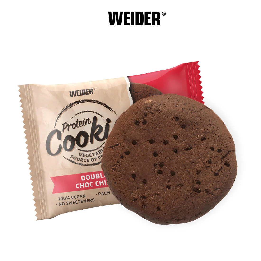 Cookie protéiné double choc chips 100% vegan 90g - Image 3
