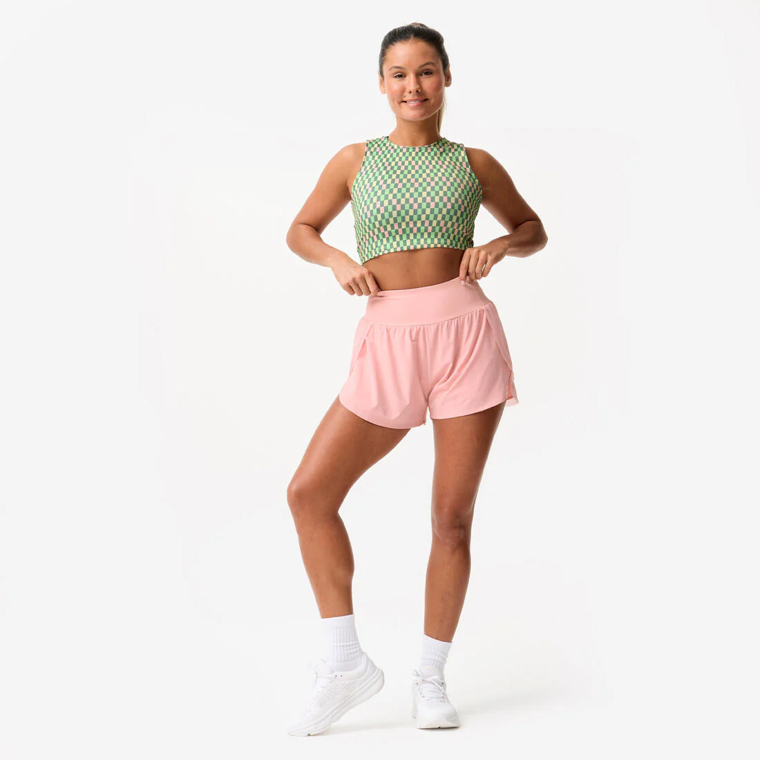 Crop top de fitness femme, multicolore - Image 2