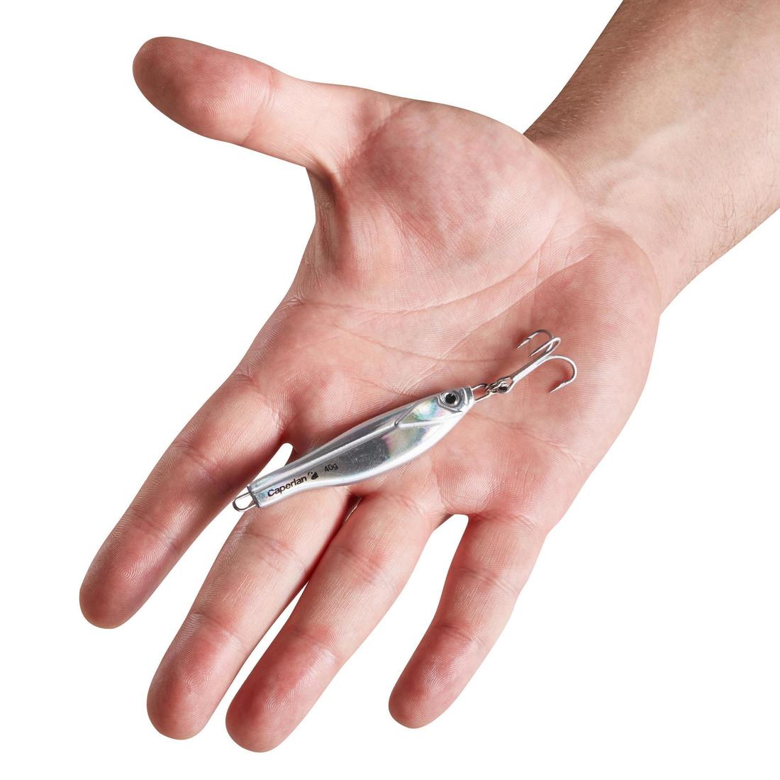 Cuiller seaspoon 40gr argent pêche aux leurres - Image 5