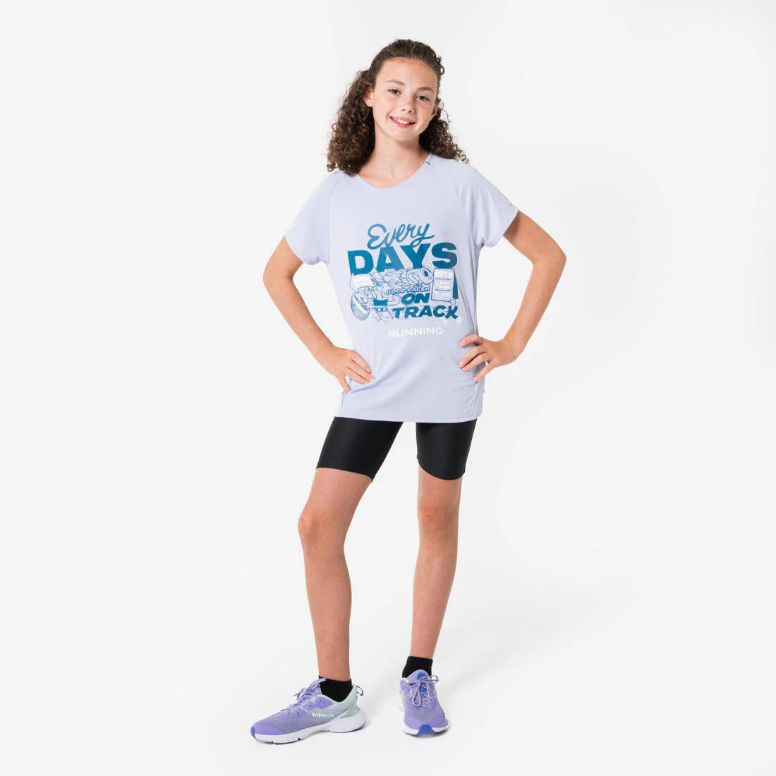 CUISSARD DE RUNNING ENFANT RESPIRANT - KIPRUN DRY NOIR - Image 4