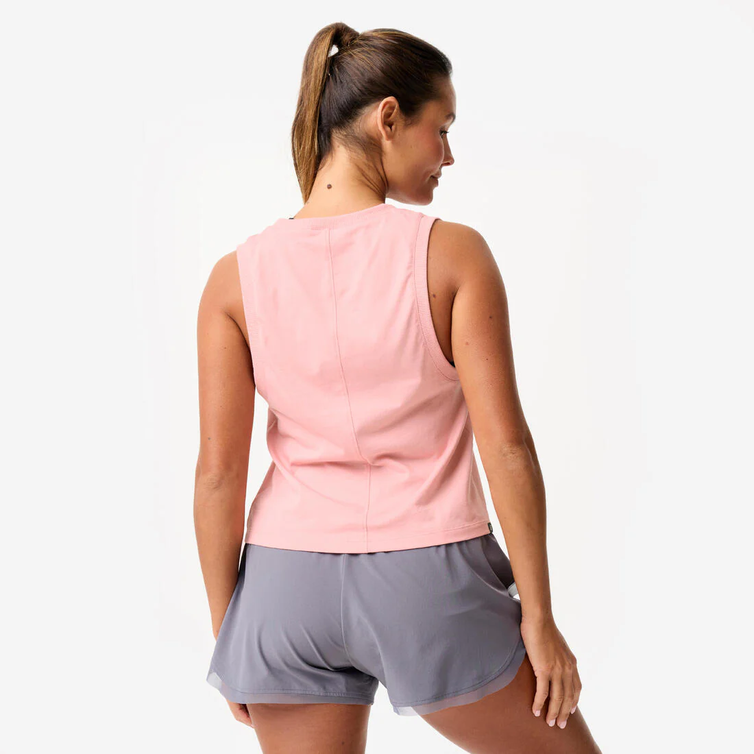 Debardeur crop top femme - parme - Image 6