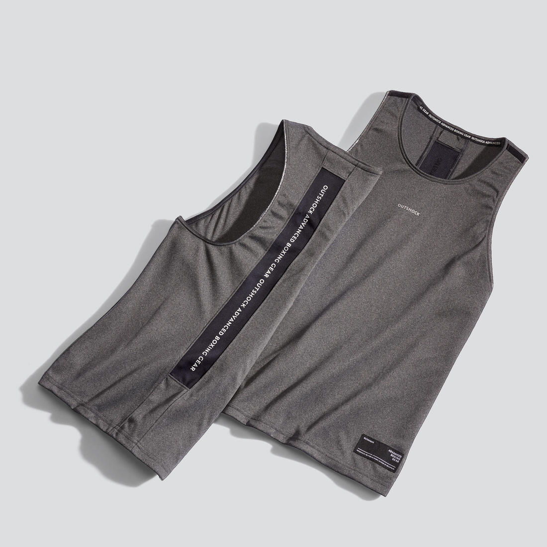 DÉBARDEUR DE BOXE FEMME 500 GRIS - Image 5