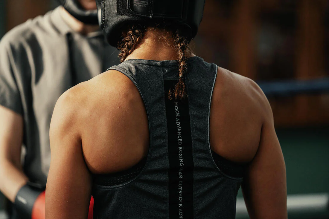 DÉBARDEUR DE BOXE FEMME 500 GRIS - Image 7